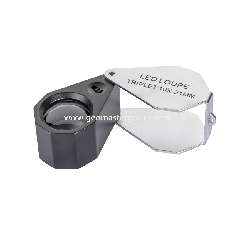 Lupa LED UV/Blanca de Vidrio (10x,21mm)