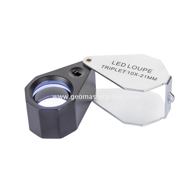 Lupa LED UV/Blanca de Vidrio (10x,21mm)