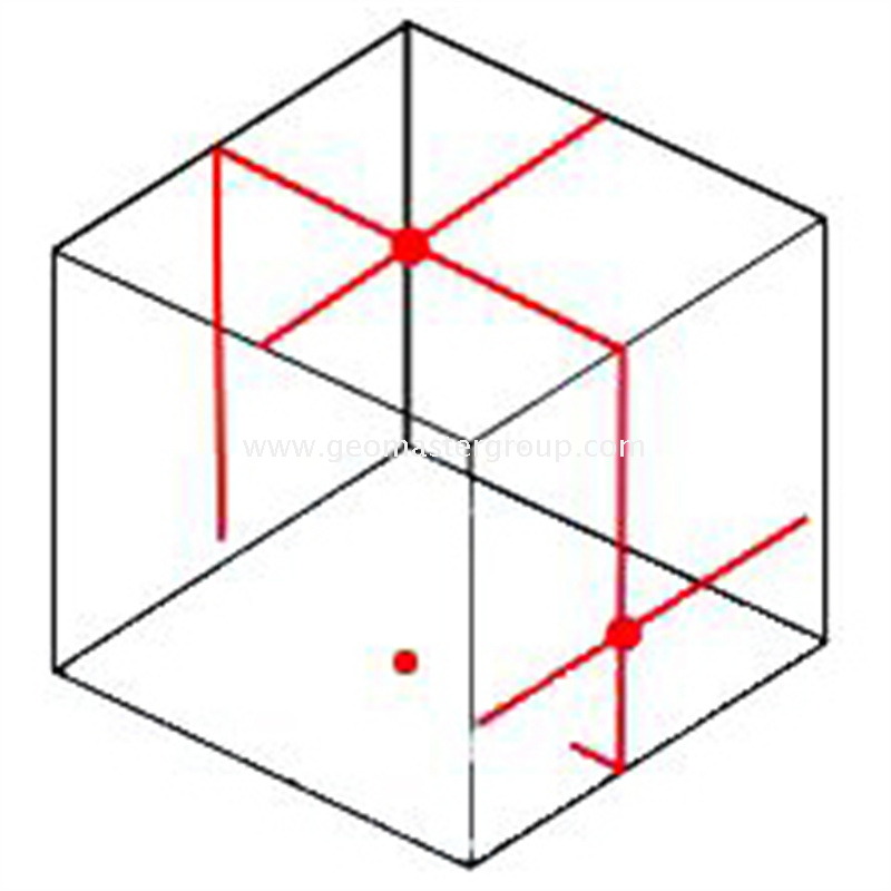 Láser de puntos y líneas cruzadas 