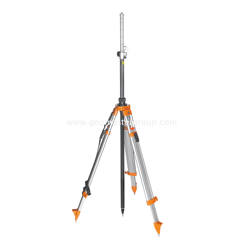 Poste RTK de aluminio y carbono (2,5 m, PinLoc4) 