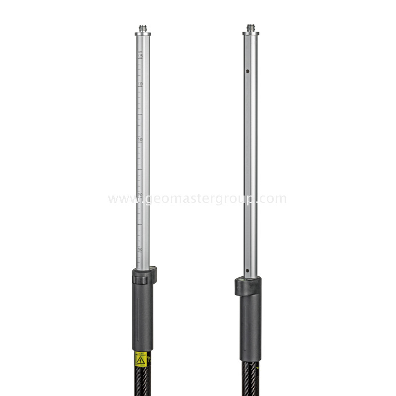 Poste RTK de aluminio y carbono (2,0 m, 10 mm)