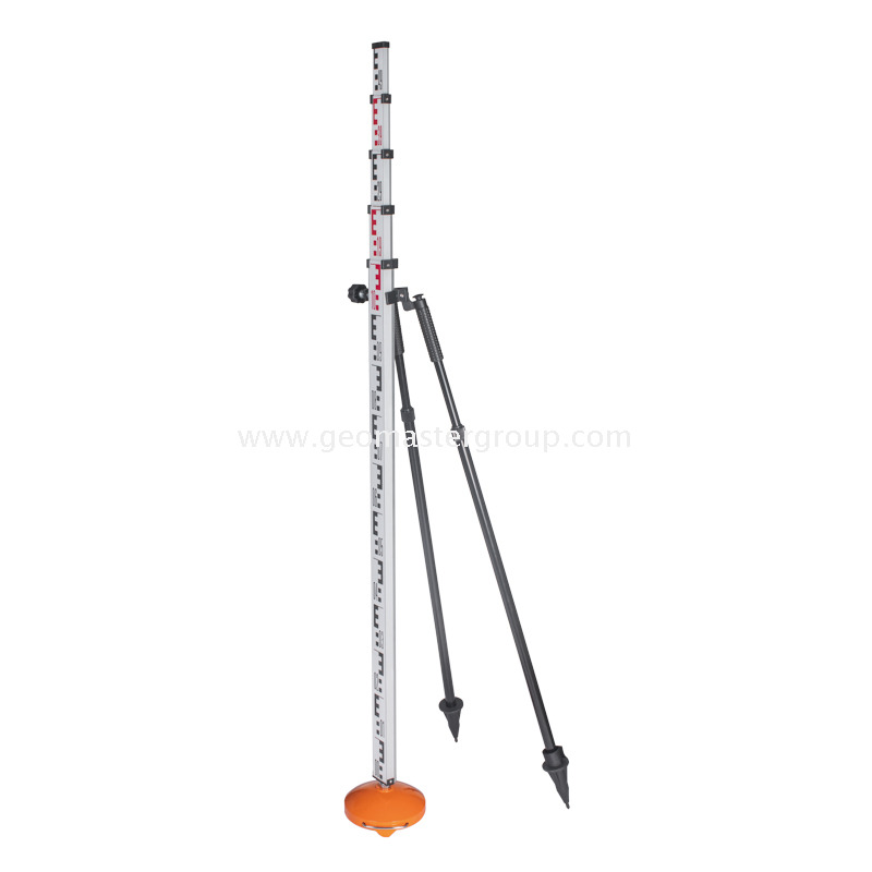 BIPOD del personal de nivelación (1.75m, BLK)