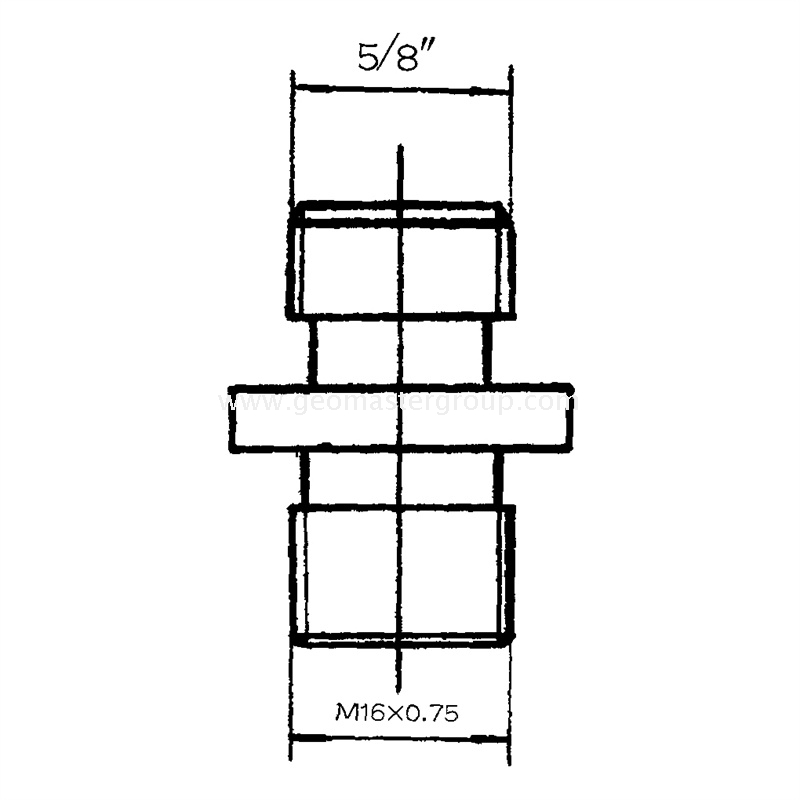 Adaptador de poste de prisma (M16-5/8')