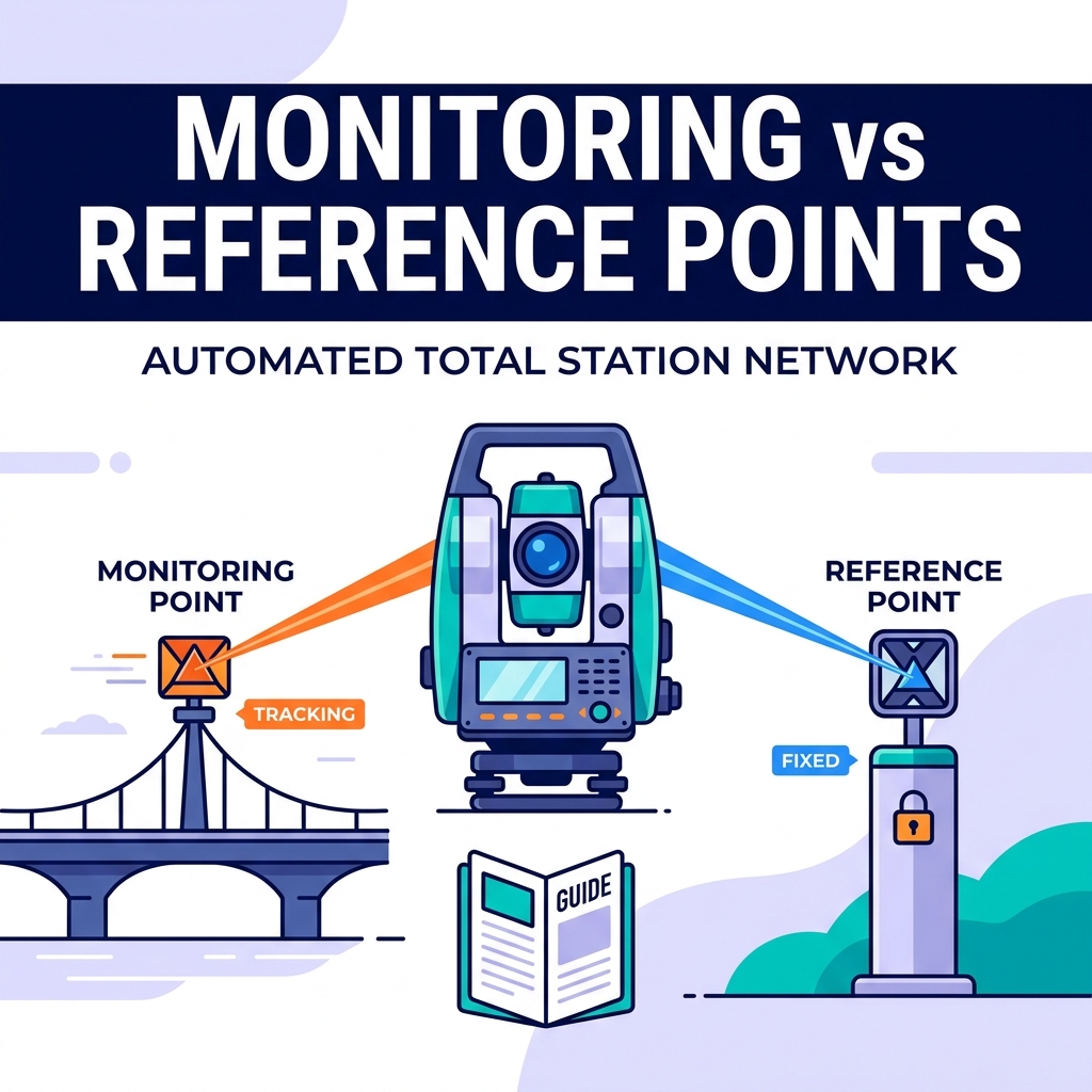 Puntos de monitoreo versus puntos de referencia en una red de estaciones totales automatizadas