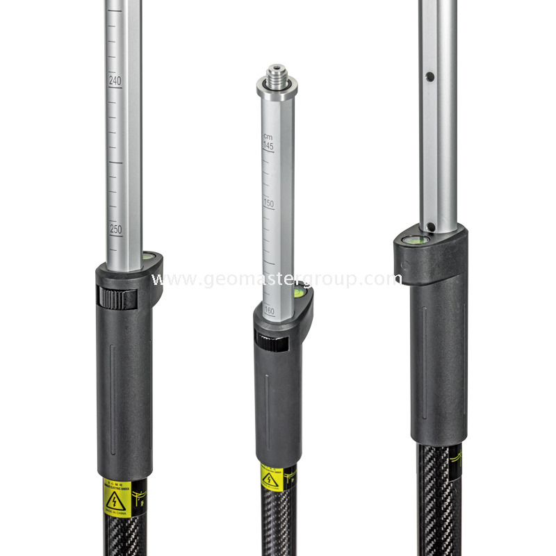 Poste RTK de aluminio y carbono (2,5 m, 10 mm)