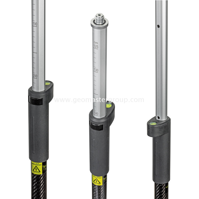 Poste RTK de aluminio y carbono (2,0 m, 10 mm)