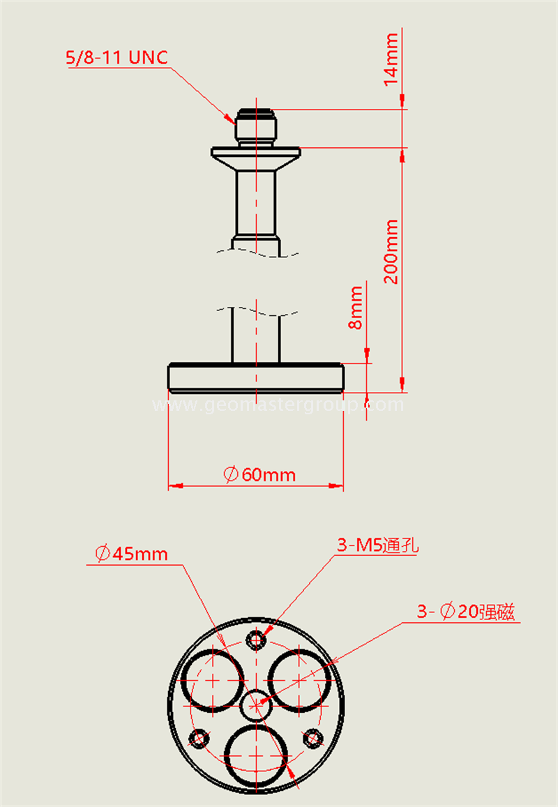 Portador fijo magnético