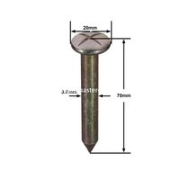 Clavo topográfico de acero (70 mm)