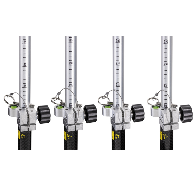 Poste RTK de aluminio y carbono (2,5 m, PinLoc4) 