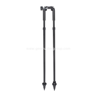 BIPOD del personal de nivelación (1.75m, BLK)