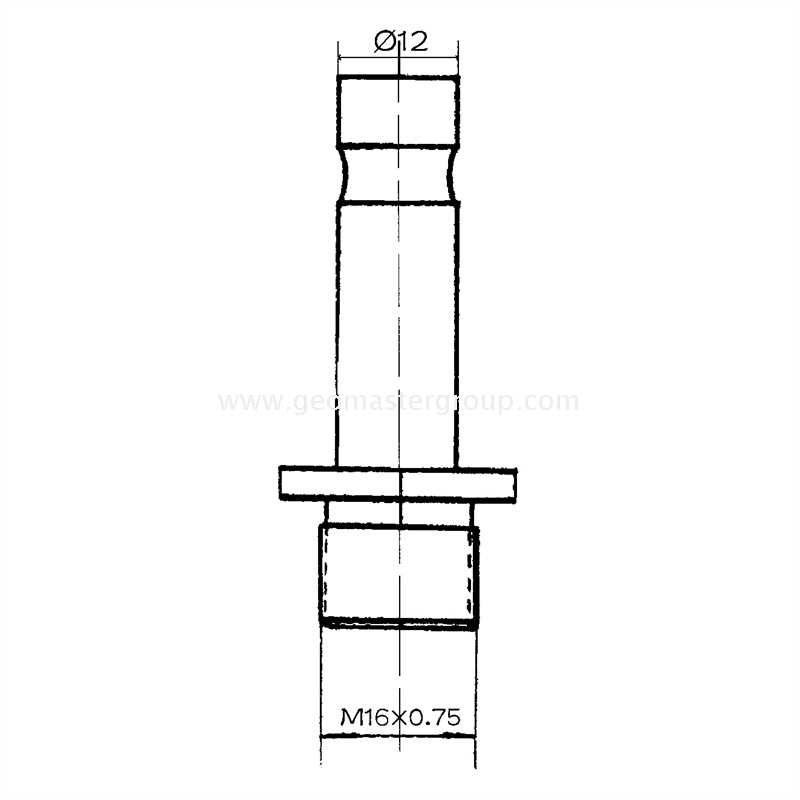Adaptador de poste de prisma (M16-M12)